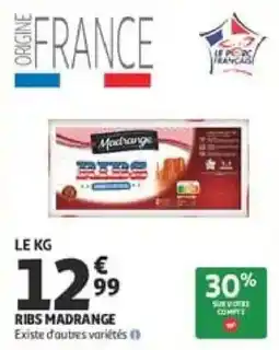 Auchan Drive Madrange Ribs offre