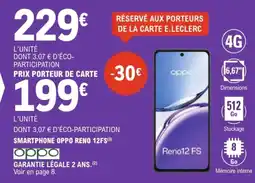 E.Leclerc OPPO Reno 12 FS smartphone offre