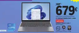 E.Leclerc Lenovo pc portable ideapad slim 3 15irh8 offre