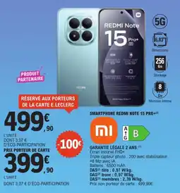 E.Leclerc REDMI Note 15 Pro+ offre