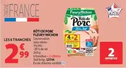 Auchan Drive Fleury Michon Rôti de Porc offre