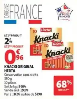 Auchan Drive Herta Knacki Original offre