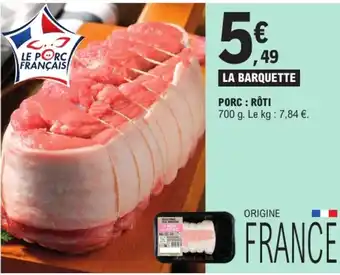 Le Porc Français LA BARQUETTE