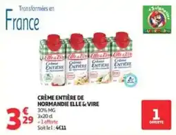 Auchan Drive Elle & Vire Crème entière offre