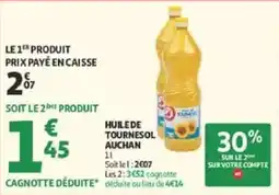 Auchan Drive AUCHAN Huile de tournesol offre