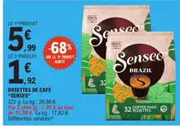 E.Leclerc Express Senseo Dosettes de café offre