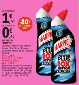 E.Leclerc Express HARPIC GEL WC offre