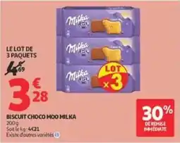 Auchan Drive Milka Biscuit Choco Moo offre