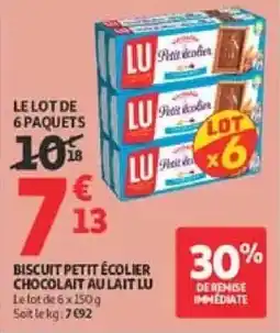 Auchan Drive LU Biscuit petit écolier offre