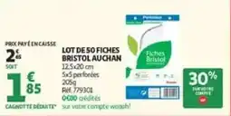 Auchan Drive Fiches Bristol offre