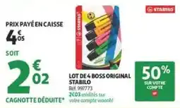 Auchan Drive STABILO BOSS ORIGINAL offre
