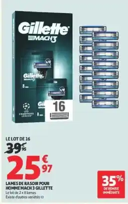 Auchan Drive Gillette Lames de rasoir offre