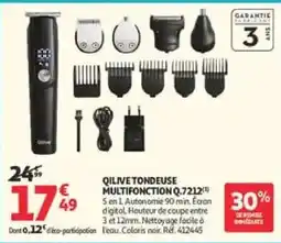 Auchan Drive QILIVE TONDEUSE MULTIFONCTION Q.7212 offre