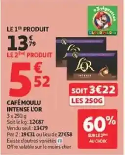 Auchan Drive LOR Café moulu intense offre