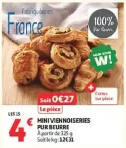 Auchan Drive MINI VIENNOISERIES PUR BEURRE offre