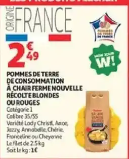 Auchan Drive Pommes de terre de consommation offre