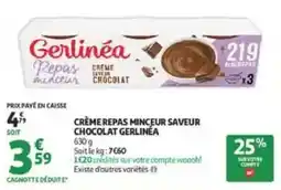 Auchan Drive Gerlinéa Crème repas minceur offre