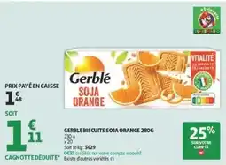 Auchan Drive Gerblé Biscuits Soja Orange offre