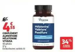 Auchan Drive VITAVEA Mélatonine Valériane Passiflore offre