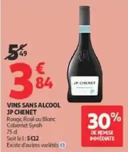 Auchan Drive JP CHENET VINS SANS ALCOOL offre