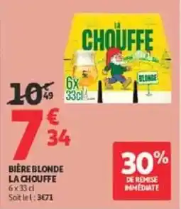 Auchan Drive LA CHOUFFE BIÈRE BLONDE offre