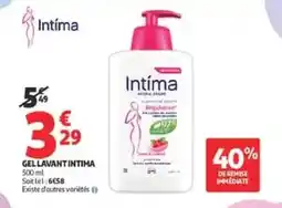Auchan Drive Intima Gel lavant intima offre