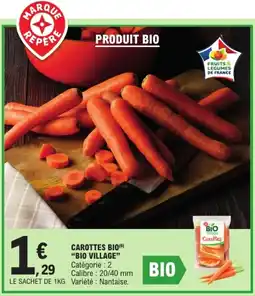 E.Leclerc Express BIO VILLAGE Carottes offre