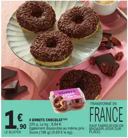 E.Leclerc Express 4 donuts chocolat offre