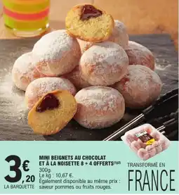 E.Leclerc Express Mini beignets au chocolat et à la noisette offre