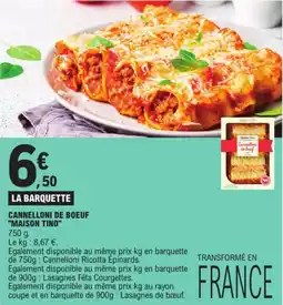 E.Leclerc Express Maison Tino Cannelloni de bœuf offre