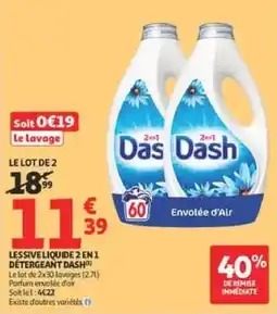 Auchan Drive Dash Lessive liquide 2 en 1 offre
