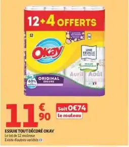 Auchan Drive Okay Essuie tout décoré offre
