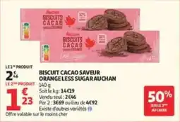Auchan Drive Auchan Biscuits Cacao offre