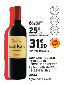 Intermarché Pavillon de léoville poyferré aop saint-julien offre
