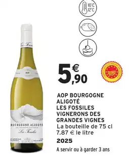Intermarché Les fossiles aop bourgogne aligoté offre