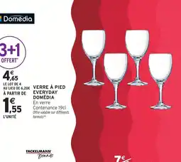Intermarché Domédia verre à pied everyday offre