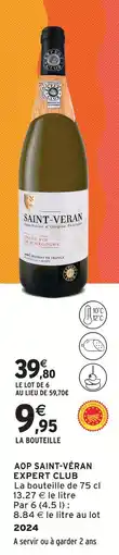 Intermarché Expert club saint-véran aop offre