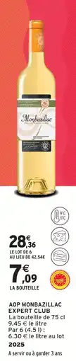 Intermarché Expert club aop monbazillac offre
