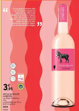 Intermarché Lumevra igp île de beauté rosé salvatìcu fizz offre