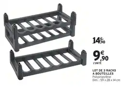 Intermarché Lot de 3 racks à bouteilles offre