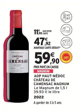 Intermarché Château de camensac aop haut-médoc offre