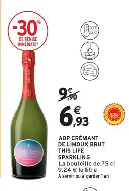 Intermarché This life aop crémant de limoux brut sparkling offre