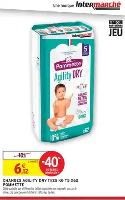 Intermarché Hyper Pommette changes agility dry 11/25 kg t5 x62 offre