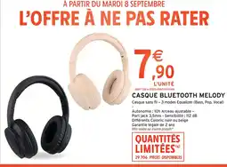 Intermarché Hyper Casque bluetooth melody offre