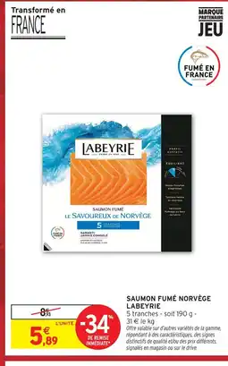 Intermarché Hyper Labeyrie saumon fumé norvège offre