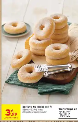 Intermarché Hyper Donuts au sucre x12 offre