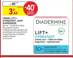 Intermarché Hyper Diadermine crème lift+ hydratant jour offre