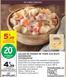Intermarché Hyper Intermarché salade de pommes de terre aux œufs mayonnaise offre