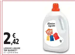 Intermarché Hyper Top budget lessive liquide offre
