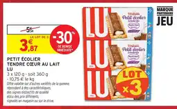 Intermarché Hyper Lu petit écolier tendre cœur au lait offre